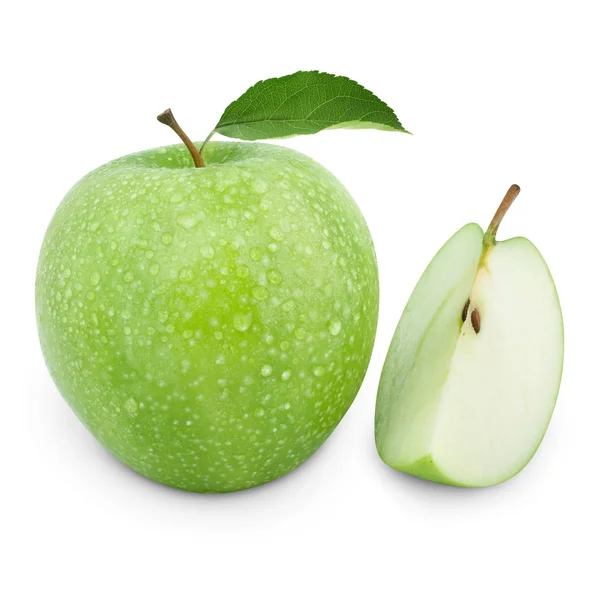 Grüne Apfelfrüchte — Stockfoto