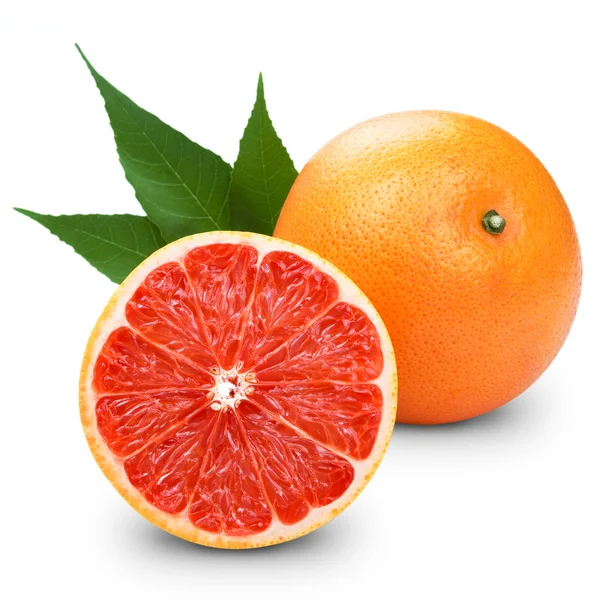 Grapefruit mit Scheibe Detail — Stockfoto