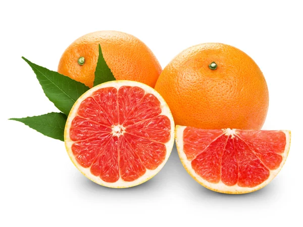 Grapefruit szeletek részletesen — Stock Fotó