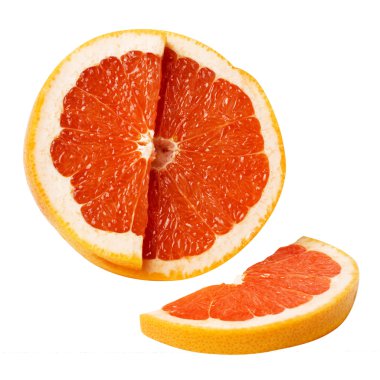 Grapefruit slice clipart