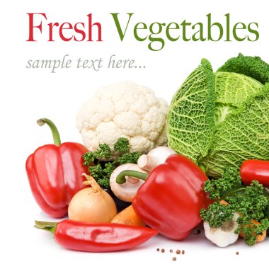 Fresh vegetables clipart