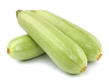 Fresh vegetable marrow. Isolated on white clipart