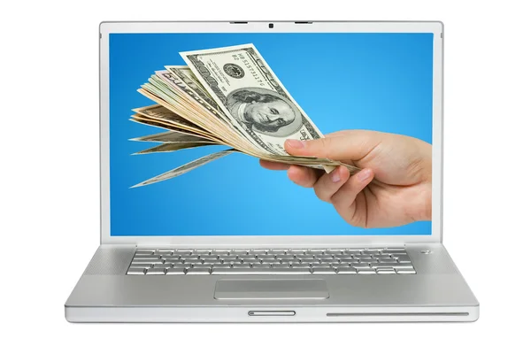 stock image Laptop on a White Background