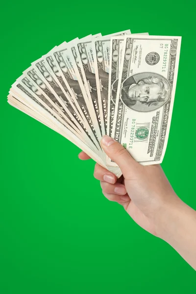 Dinero en mano — Foto de Stock