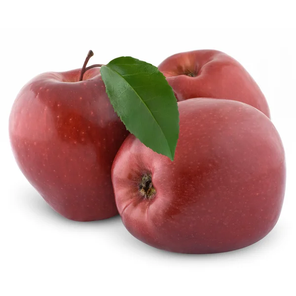 Mokre czerwone jabłka — Zdjęcie stockowe