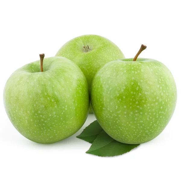 stock image Wet green apples