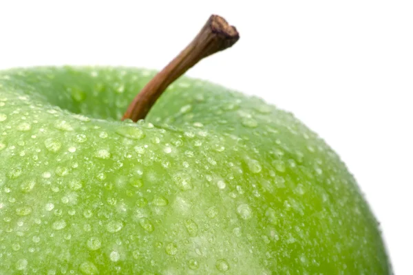 stock image Wet green apple