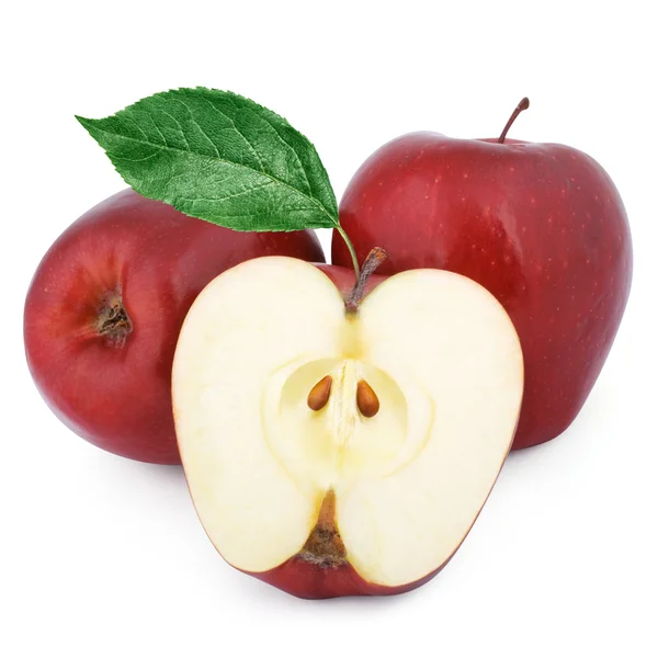 两个成熟的红苹果 — 图库照片