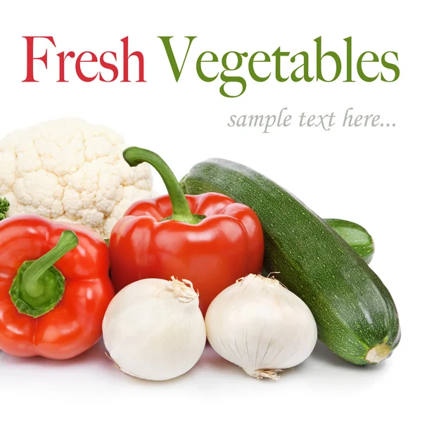 Zusammensetzung frisches Bio-Gemüse — Stockfoto