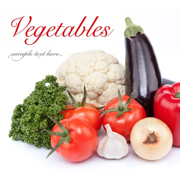 Composición verduras orgánicas frescas — Foto de Stock