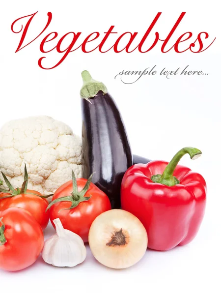 Composición verduras orgánicas frescas — Foto de Stock