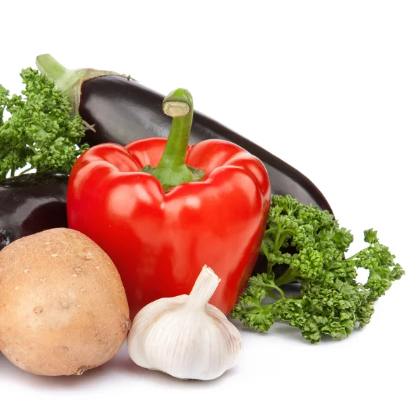 Склад свіжих органічних овочів — стокове фото