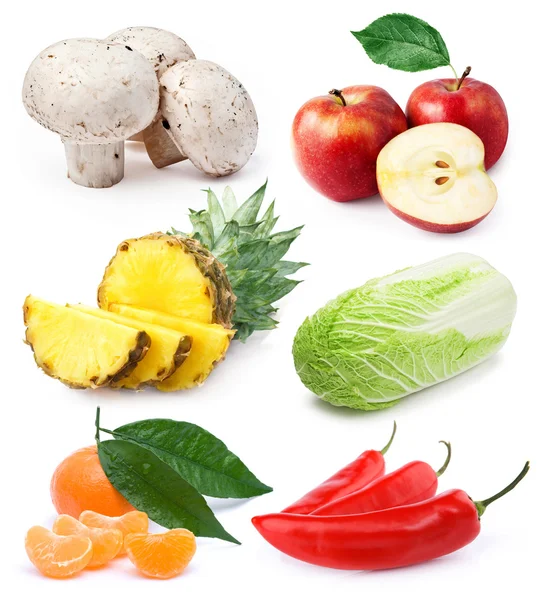 Conjunto de frutas y hortalizas — Foto de Stock