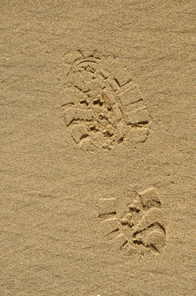 stock image Footmark on beach