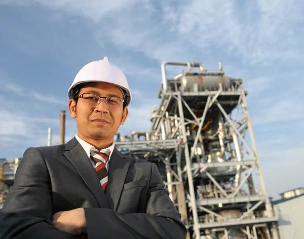 Ingénieur de raffinerie de pétrole — Photo