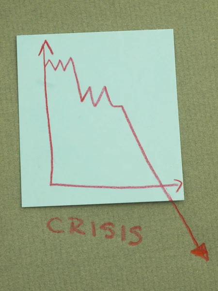 Begreppet kris — Stockfoto
