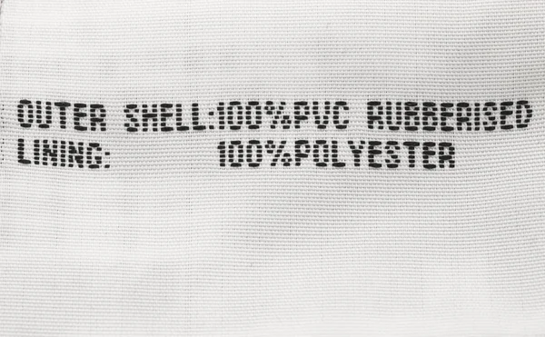 Étiquette 100 % polyester — Photo