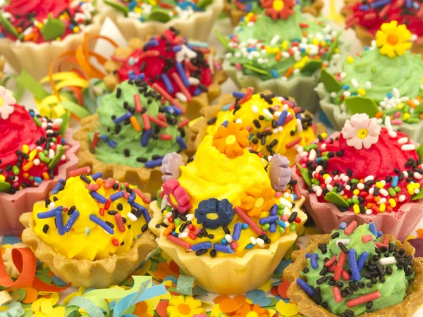 Multicolor cupcakes — Stock Photo, Image