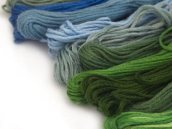 Background made of colored yarns — Stock Photo, Image