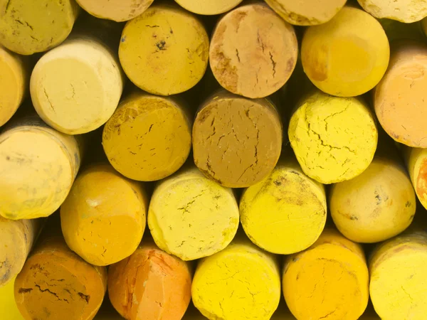 Żółty suszone pastele — Zdjęcie stockowe