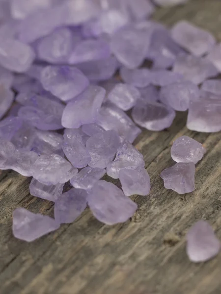 Lavendel zwemmen zout — Stockfoto