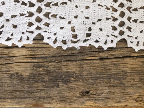 Красива стара мода мережива на дерев'яному фоні — стокове фото