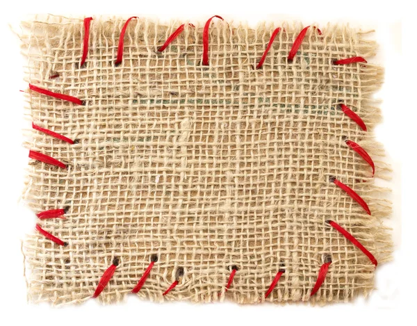 Etiqueta têxtil isolada — Fotografia de Stock