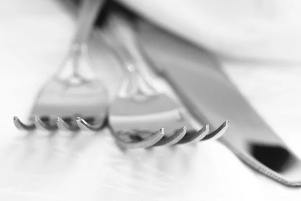 Fourchettes et couteau — Photo