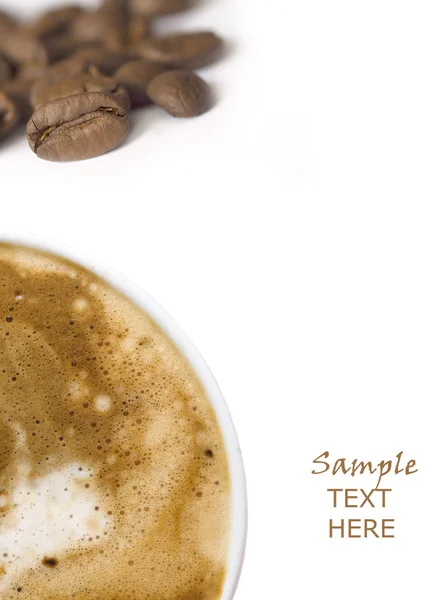 Kaffee-Konzept mit Platz für Ihren Text — Stockfoto