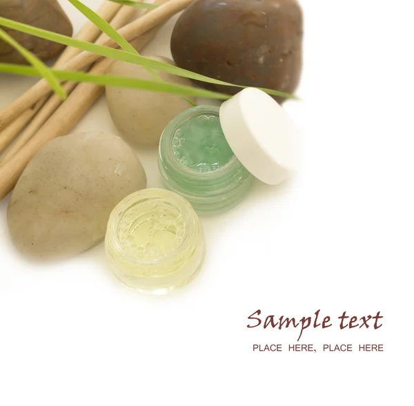 Wheat cosmetics with the place for your text — Stock Photo, Image