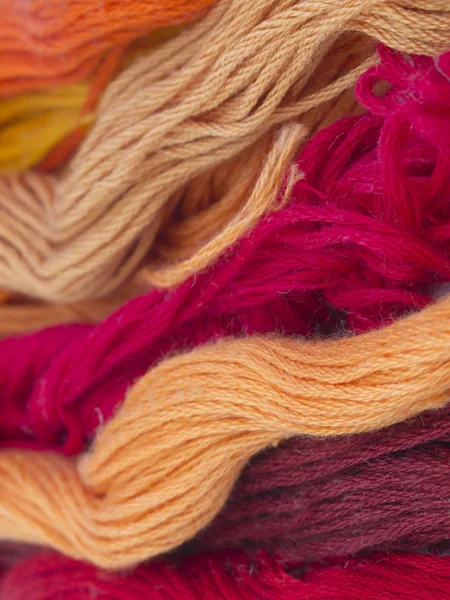 Kolorowe nici tło — Zdjęcie stockowe