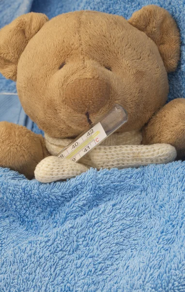 Sjukdom teddy — Stockfoto
