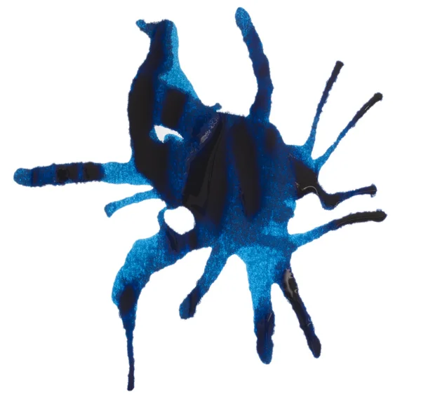 stock image Blue ink splash