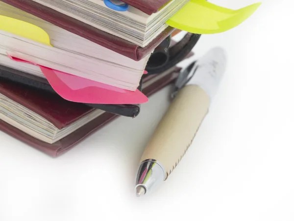 Quaderni e penne — Foto Stock