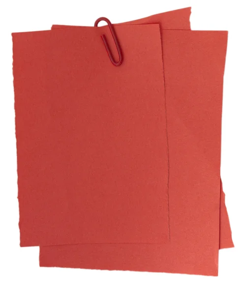 Hinweise auf rotes Papier — Stockfoto