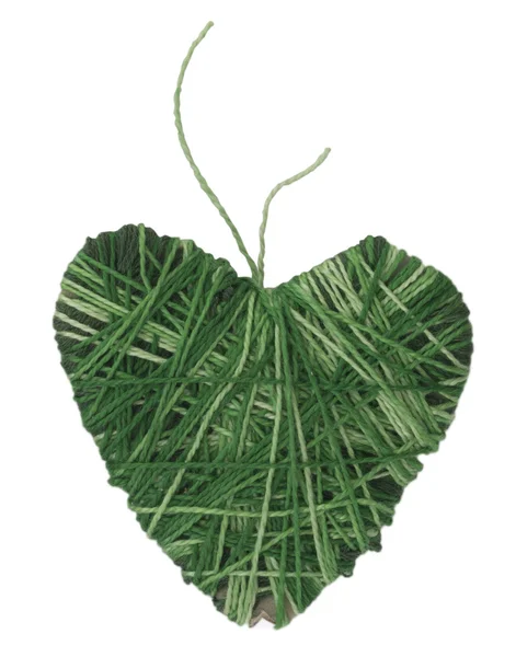 Yeşil kalp — Stok fotoğraf