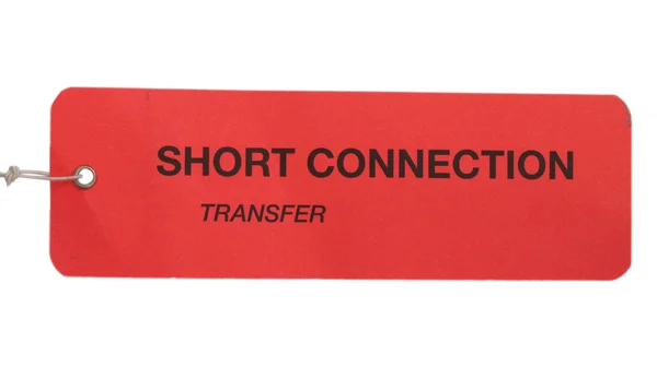 Short connection tag — Stock Photo, Image