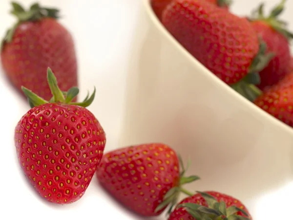 Erdbeeren auf — Stockfoto
