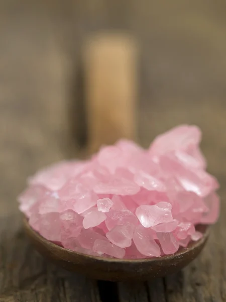 Roze zwemmen zout — Stockfoto