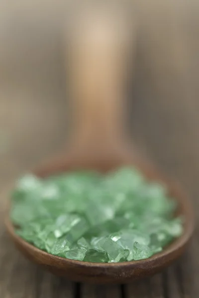 Зелений купання сіль — стокове фото
