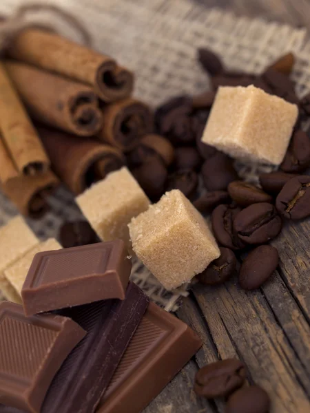 Σοκολάτα με συστατικά — Φωτογραφία Αρχείου