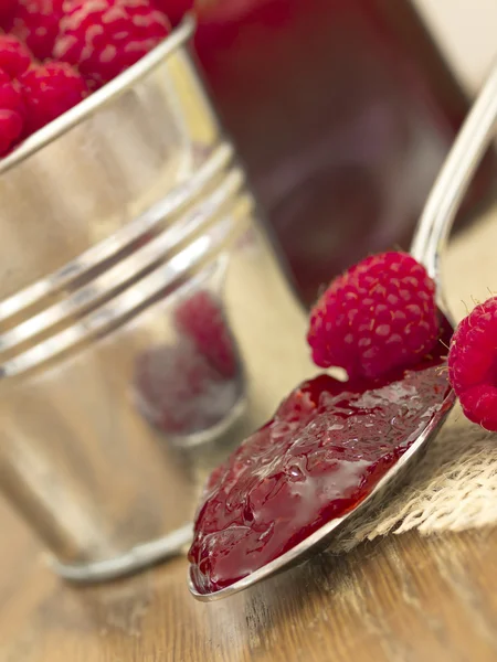 Jam of raspberries — Stock Photo, Image
