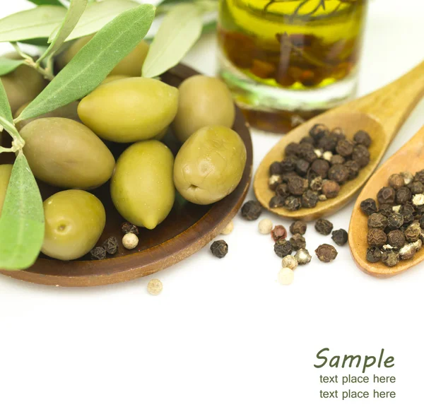 Olives with place for the text — Stock Photo, Image
