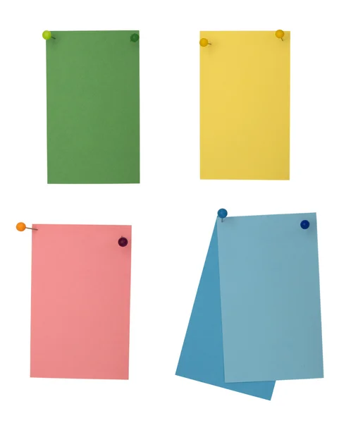 Colección de notas de papel de colores —  Fotos de Stock