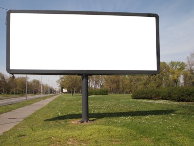 Empty billboard for your ad clipart