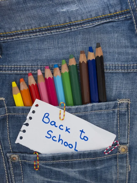 Torna al titolo di scuola in tasca — Foto Stock