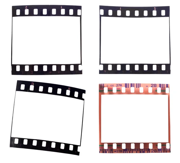 stock image Collection of old used 35mm films