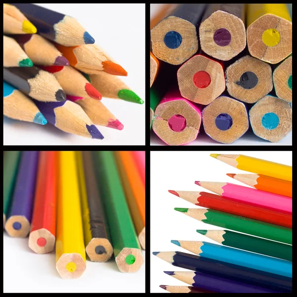Collage de lápices — Foto de Stock