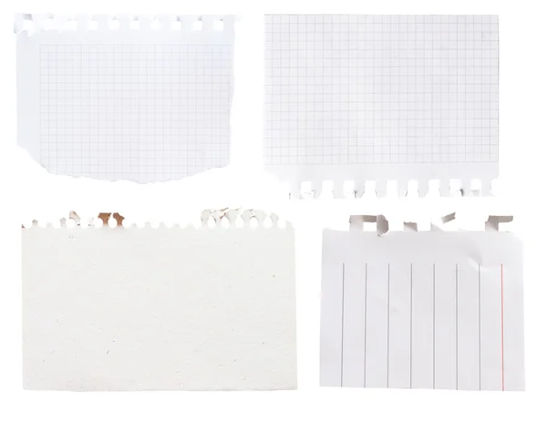 Coleção de notas de papel simples — Fotografia de Stock