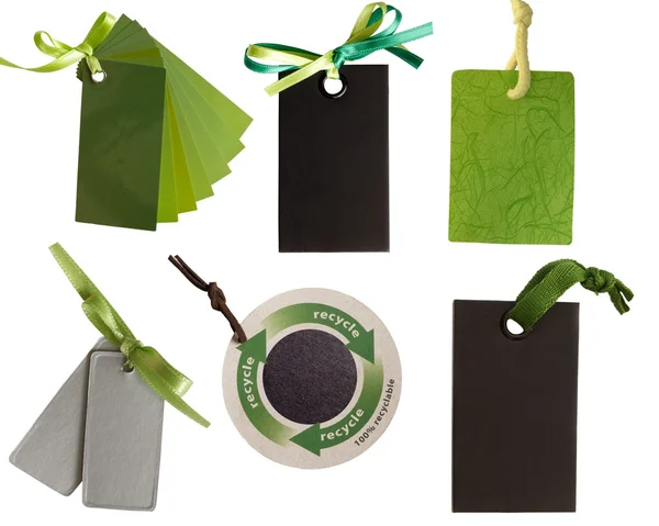 Green tags — Stock Photo, Image